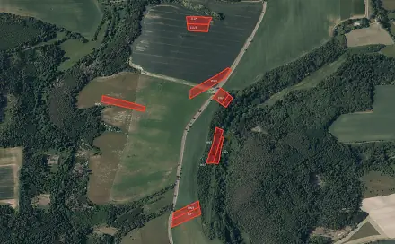 Prodej pole 14 947 m², Krakovec, okres Rakovník