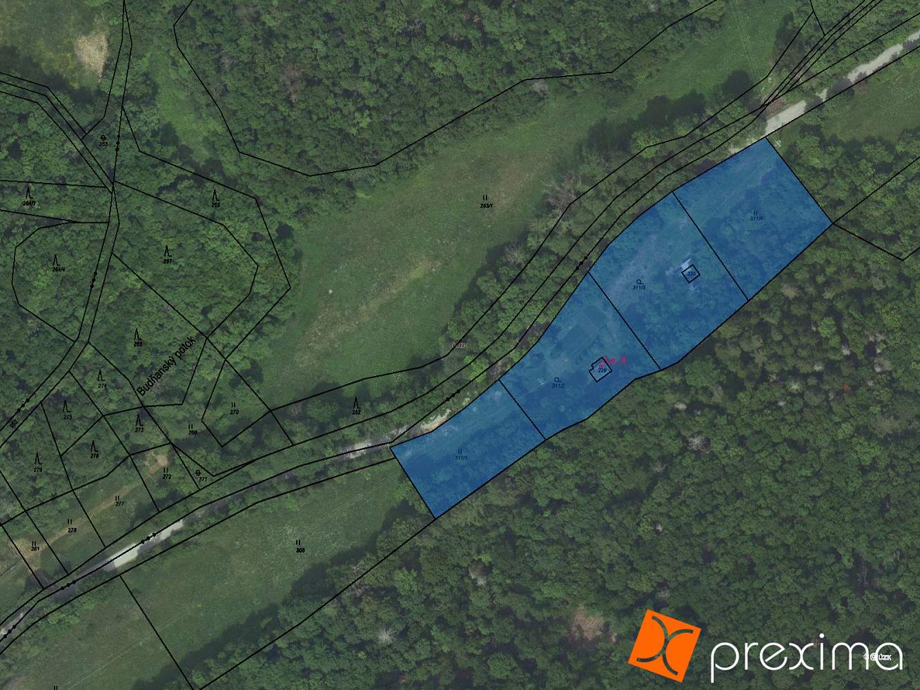 Prodej zahrady 615 m², Karlštejn