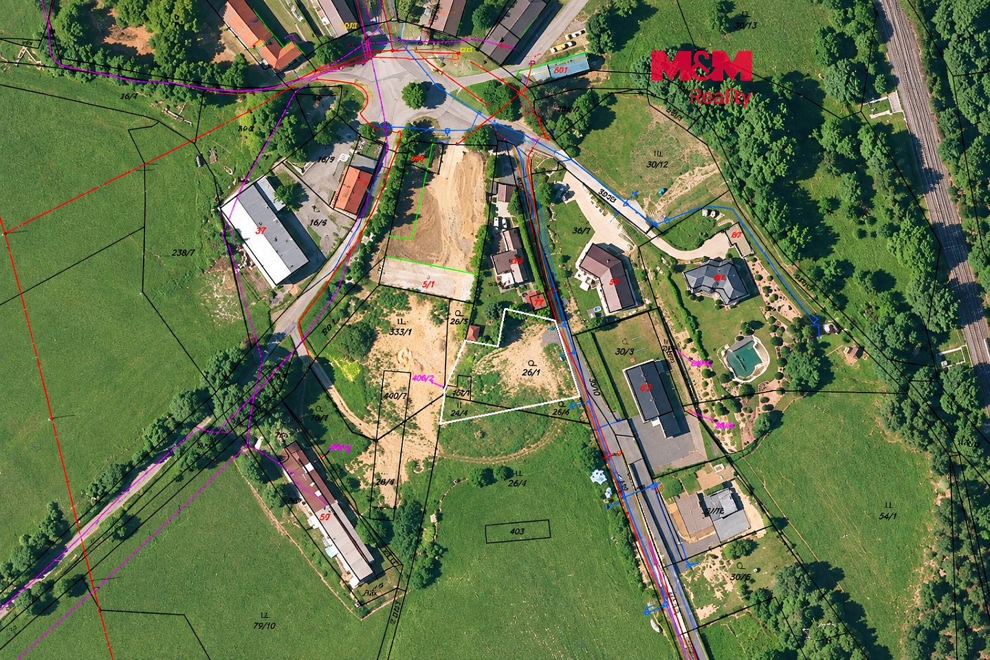 Prodej stavebního pozemku 1 368 m²
