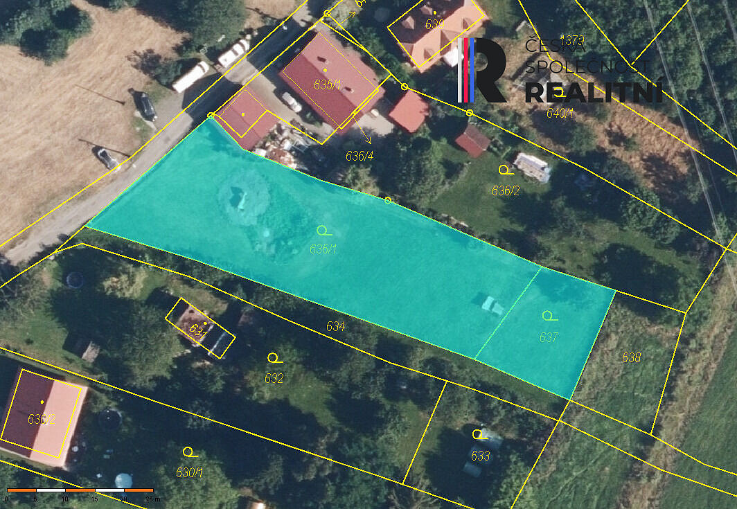Prodej stavebního pozemku 1 667 m² – pohled 3