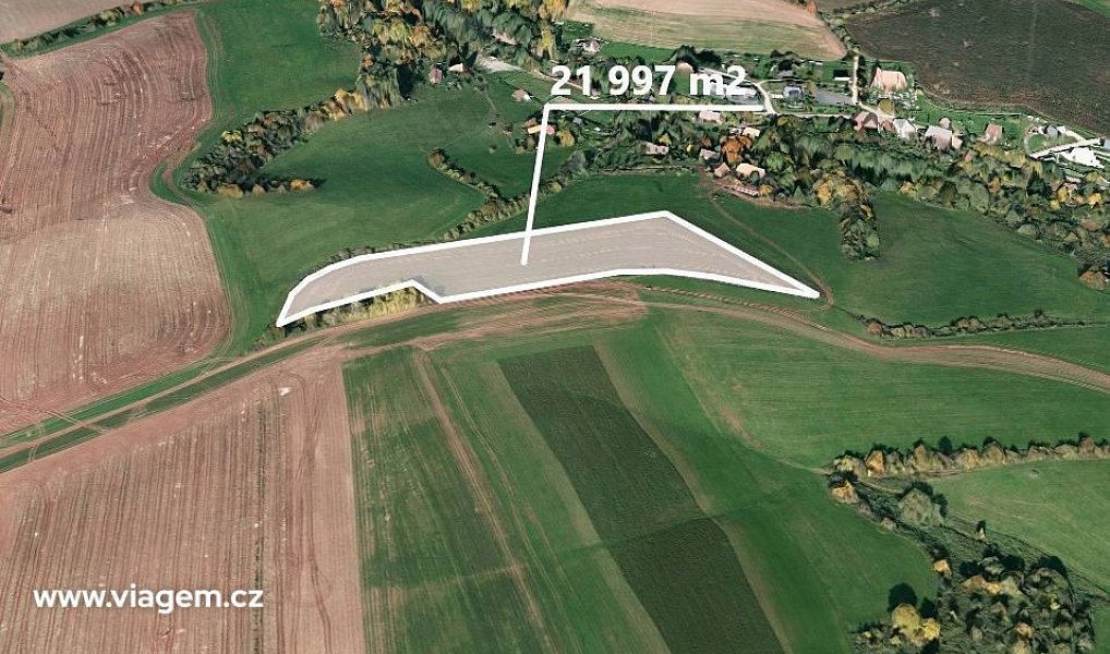 Prodej pole 6 599 m², Úbislavice – náhled fotky 2