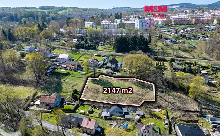 Prodej stavebního pozemku 2 147 m², Horní Slavkov, okres Sokolov