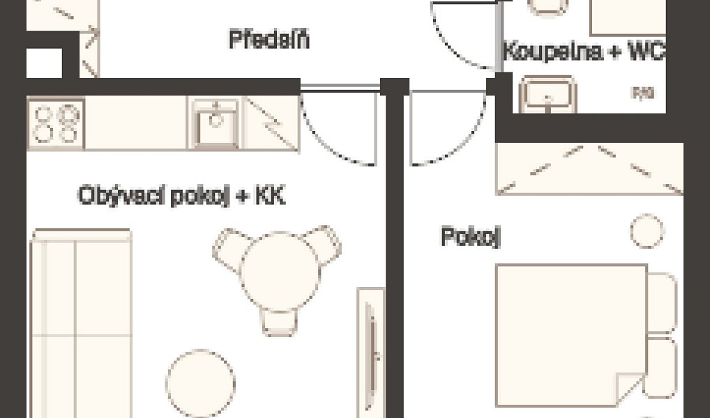 Pronájem bytu 2+kk 41 m², Praha – náhled fotky 10