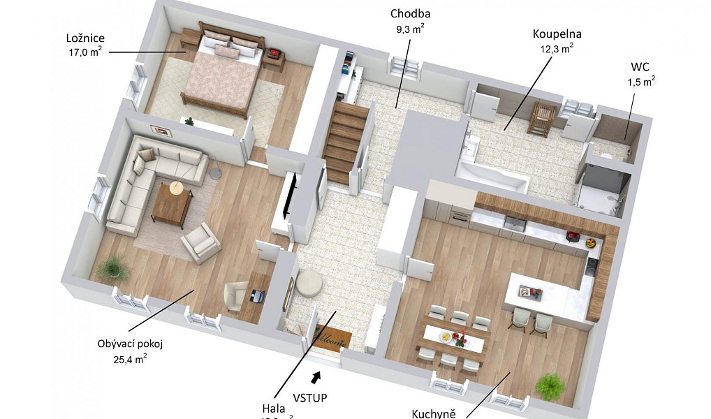 Prodej domu 106 m² s pozemkem 1 497 m², Žáky – náhled fotky 3