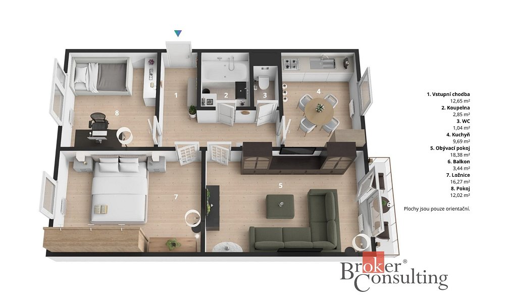 Prodej bytu 3+1 72 m², Náchod – náhled fotky 8