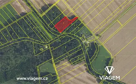 Prodej zahrady 1 814 m², Žerotín, okres Olomouc