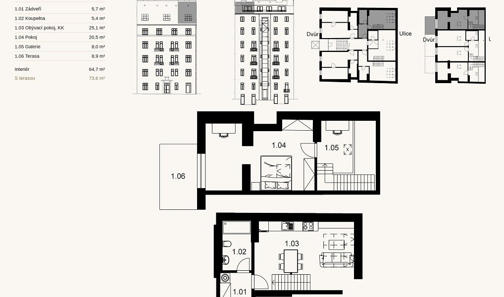 Prodej bytu 2+kk 67 m², Praha – náhled fotky 18