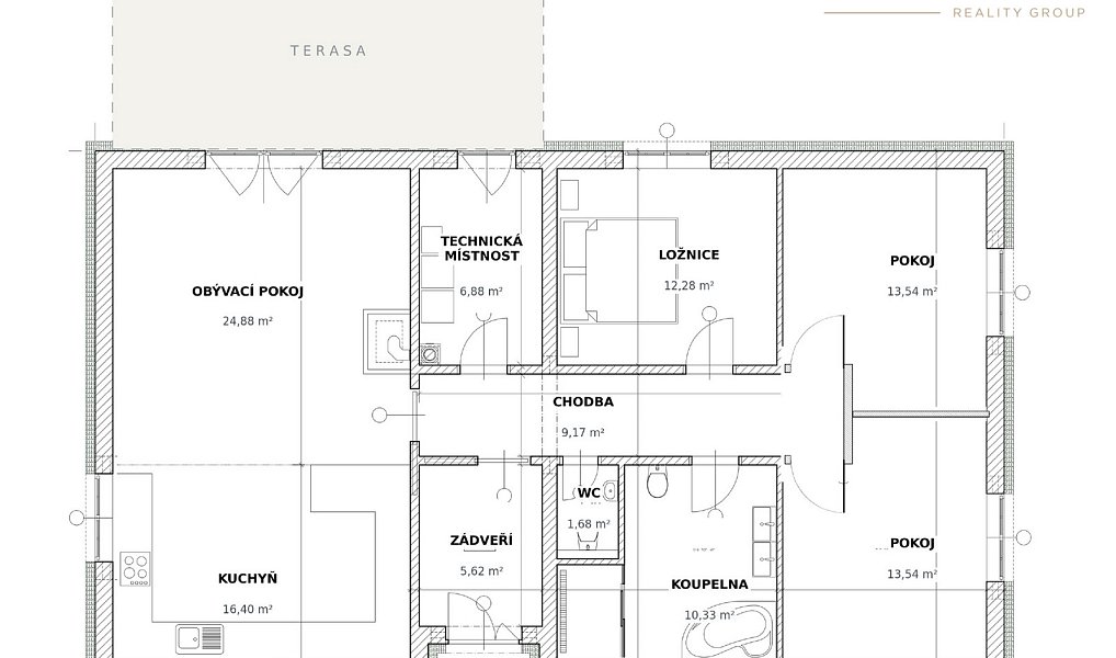 Prodej domu 114 m² s pozemkem 1 068 m², Podbořany – náhled fotky 8