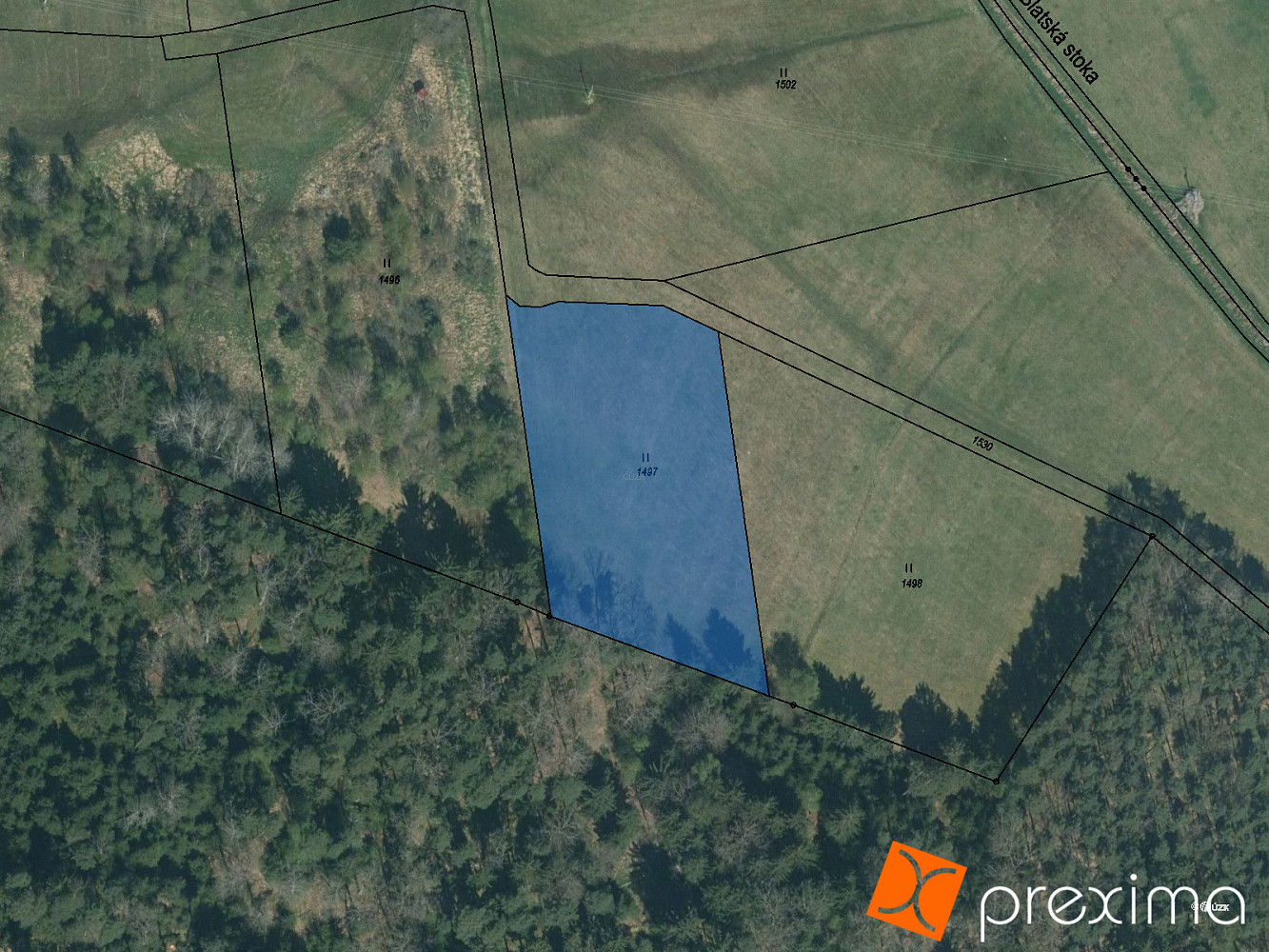 Prodej pozemku 1 097 m²