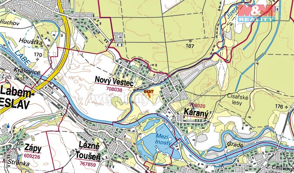Prodej pole 1 138 m², Káraný – náhled fotky 5