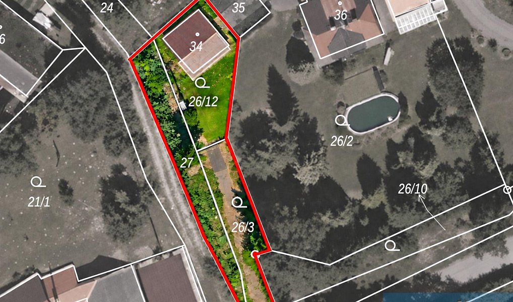 Prodej pozemku, 977 m², Pelhřimov, Zlátenka