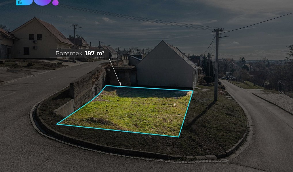 Prodej stavebního pozemku 187 m², Pouzdřany – náhled fotky 4
