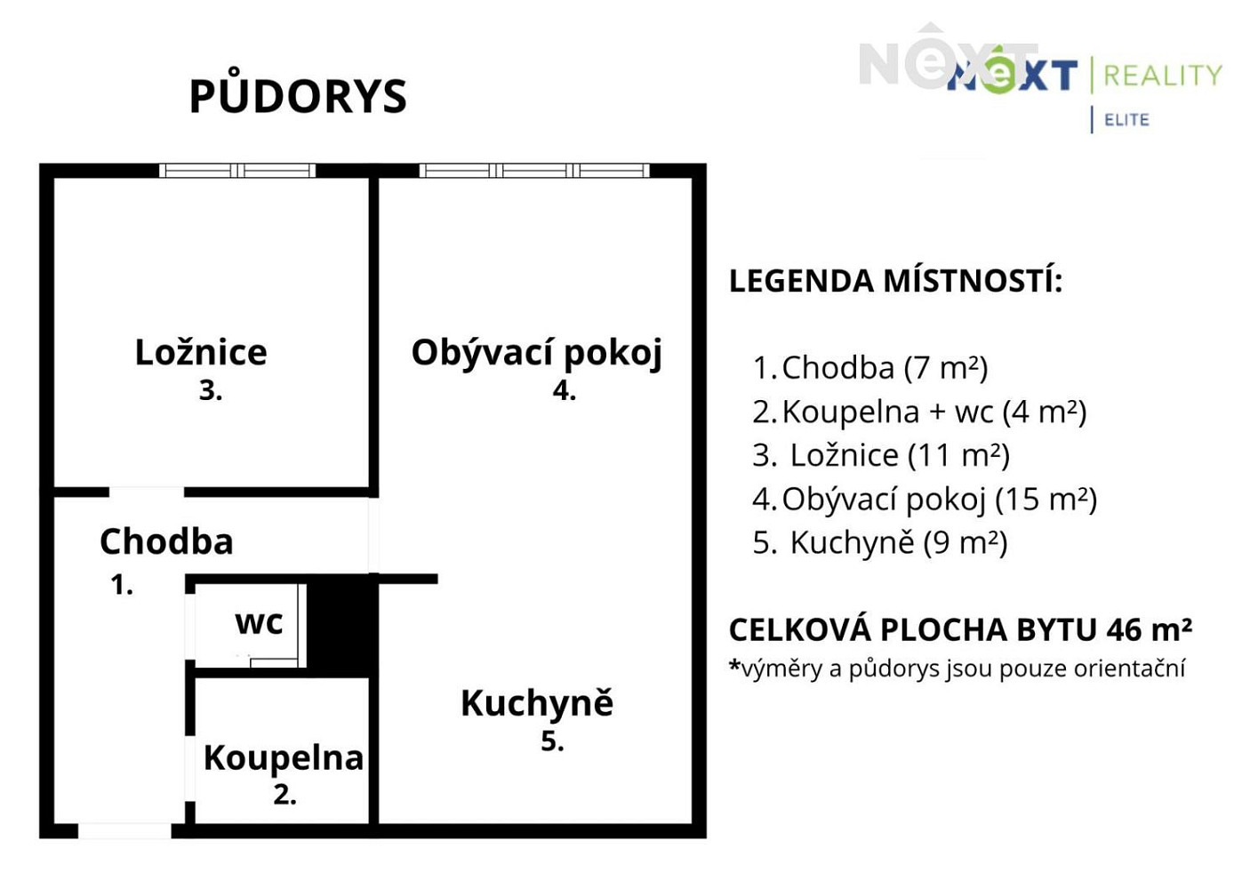 Prodej bytu 2+kk 49 m² — photo 2
