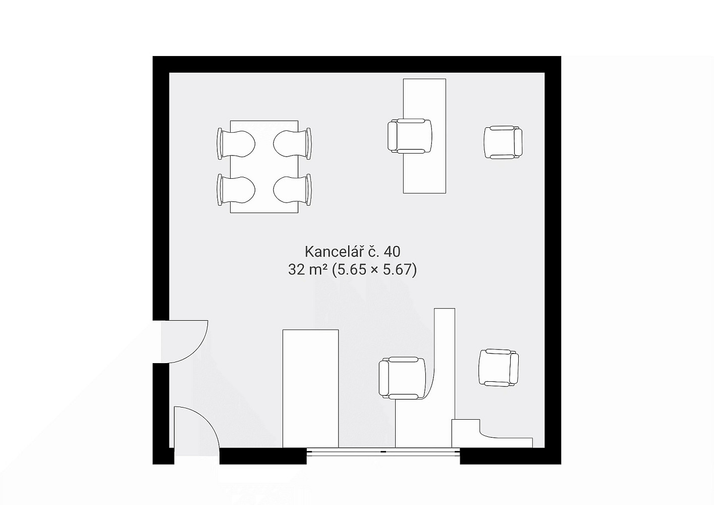Pronájem kanceláře 32 m² – fotografie 5
