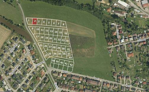 Prodej stavebního pozemku 632 m², Za Dvorem, Luka nad Jihlavou, okres Jihlava