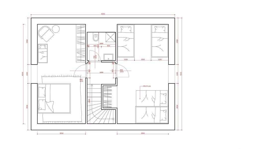 Prodej domu 73 m² s pozemkem 247 m², Milovice – náhled fotky 26