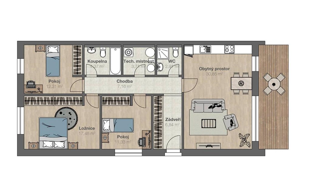 Prodej domu 97 m² s pozemkem 908 m², Strančice – náhled fotky 29