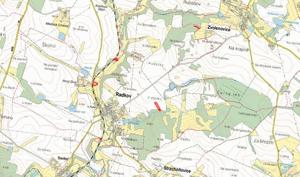 Prodej pole 11 075 m², Radkov – náhled fotky 5