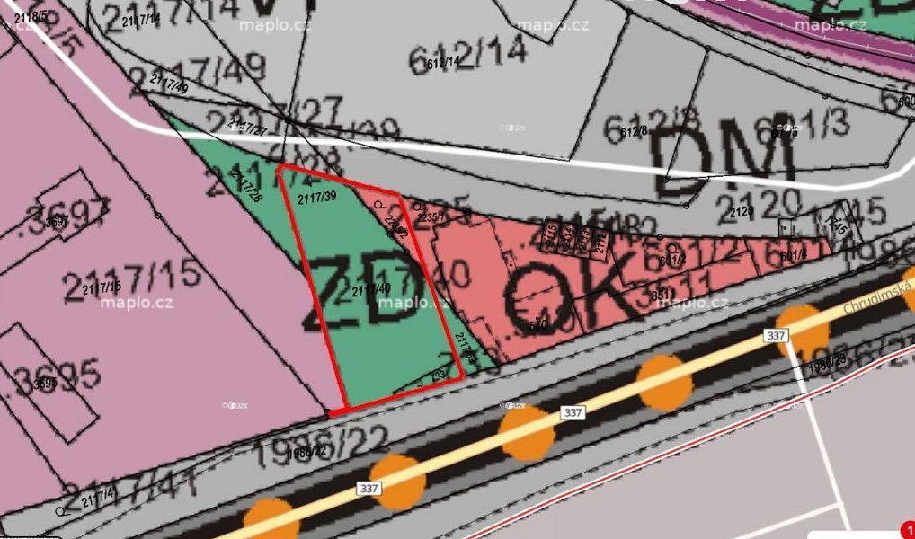 Prodej komerčního pozemku 805 m², Čáslav – náhled fotky 2