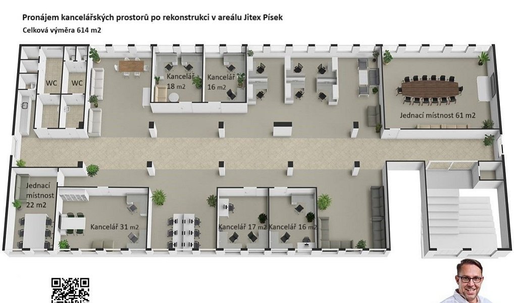 Pronájem kanceláře 549 m², Písek – náhled fotky 5