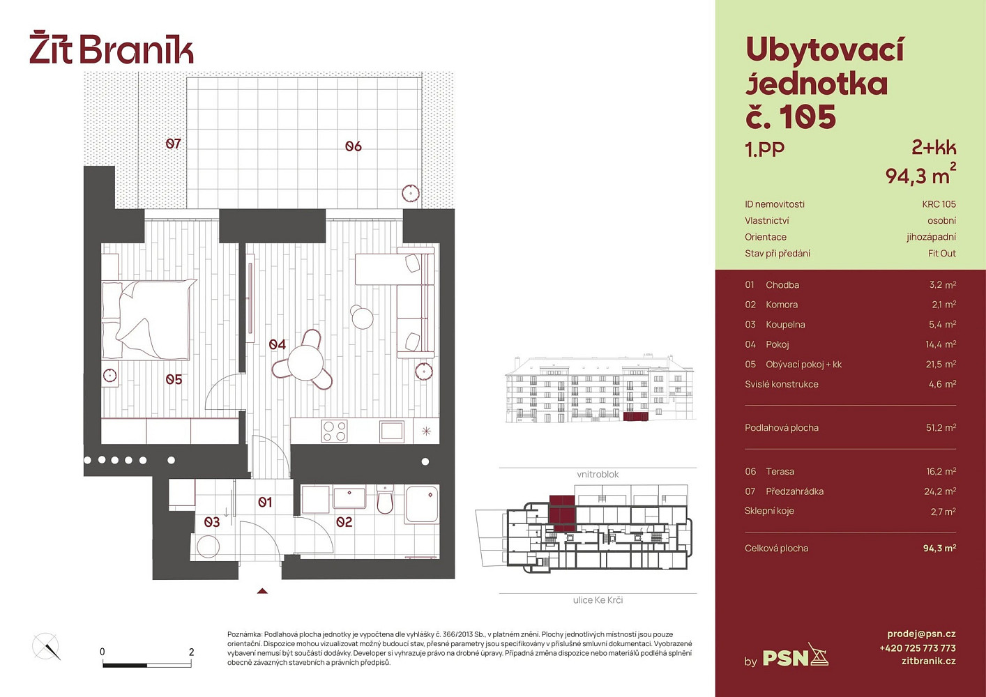 Prodej bytu 2+kk 47 m² – fotografie 2