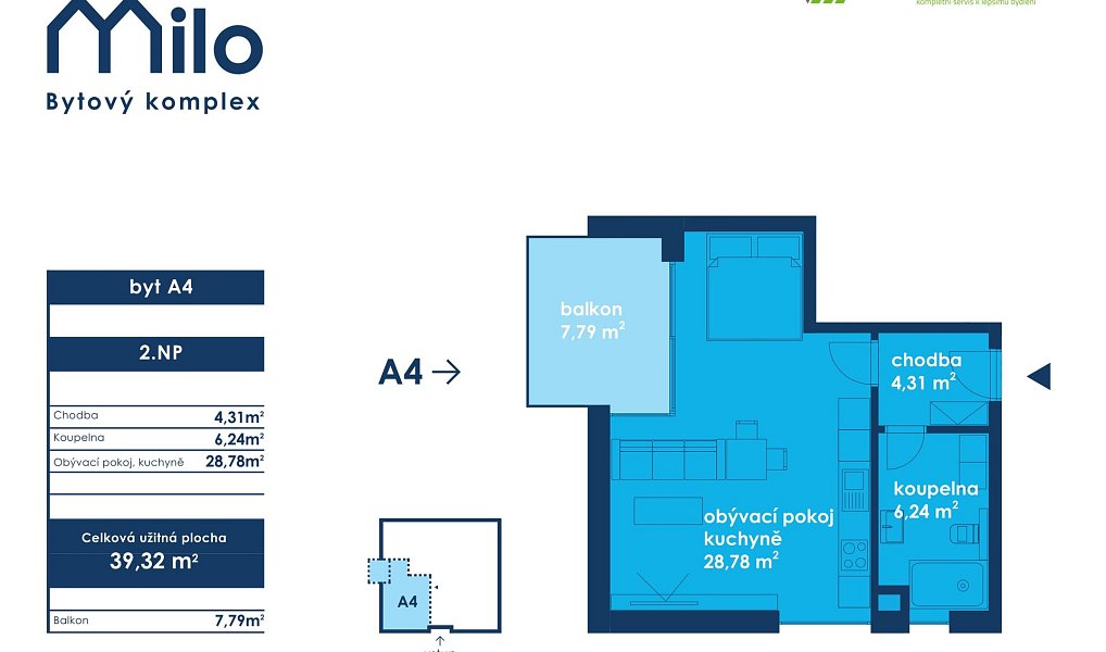 Prodej bytu 1+kk 39 m², Milotice – náhled fotky 9