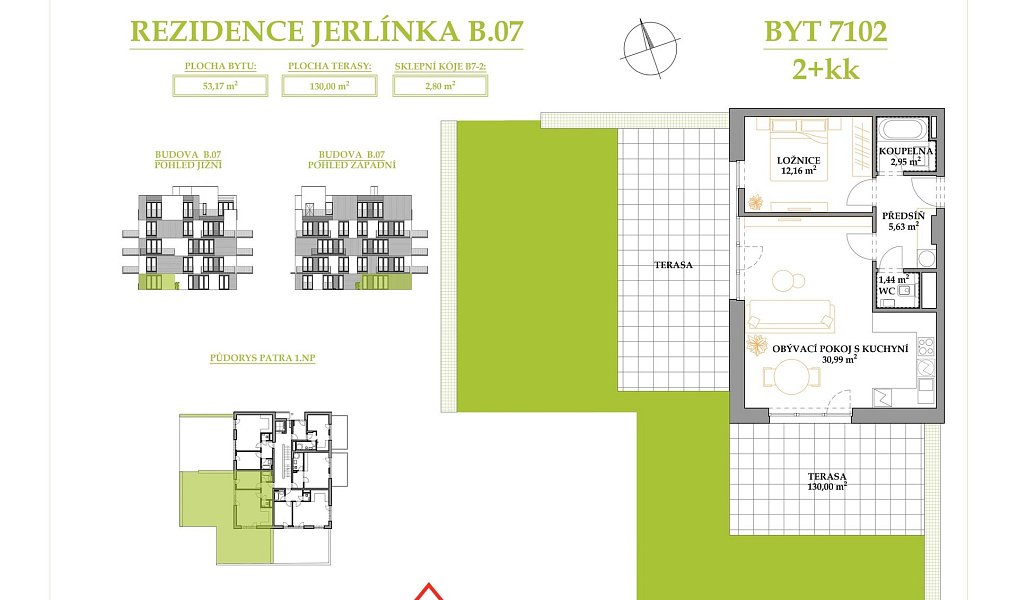 Prodej bytu 2+kk 183 m², Brno – náhled fotky 2