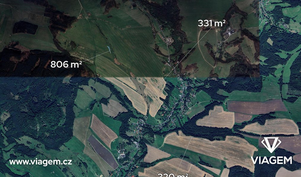 Prodej pole 1 457 m², Cvikov – náhled fotky 2