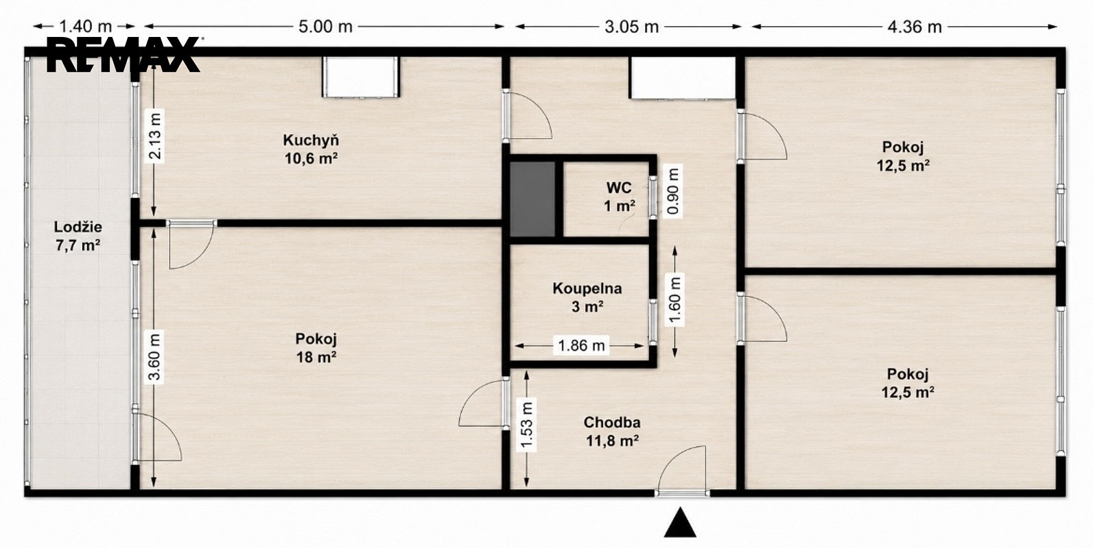 Prodej bytu 3+1 73 m²
