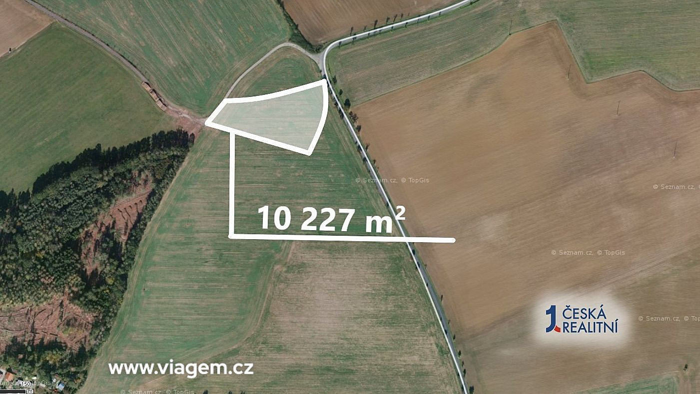 Pole 10 227 m², Podíl 35 % o výměře 3 571 m² – pohled 2