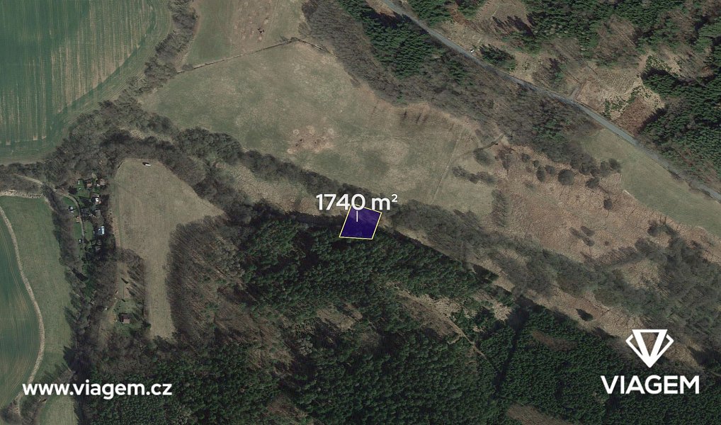 Prodej pole 435 m², Vlkančice – náhled fotky 2
