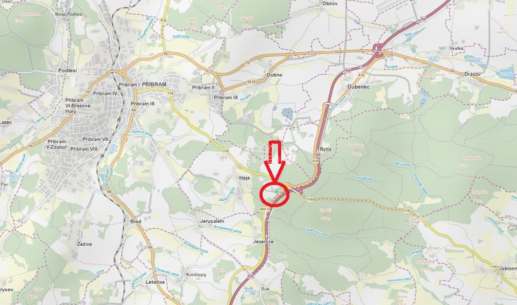 Prodej lesa 4 000 m², Háje – náhled fotky 2