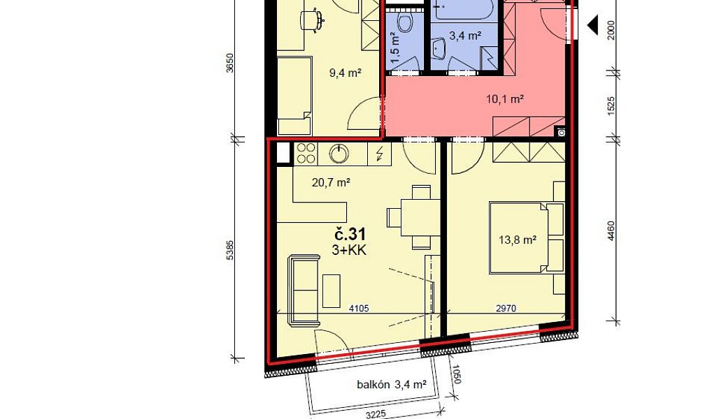 Pronájem pokoje 14 m², Brno – náhled fotky 10