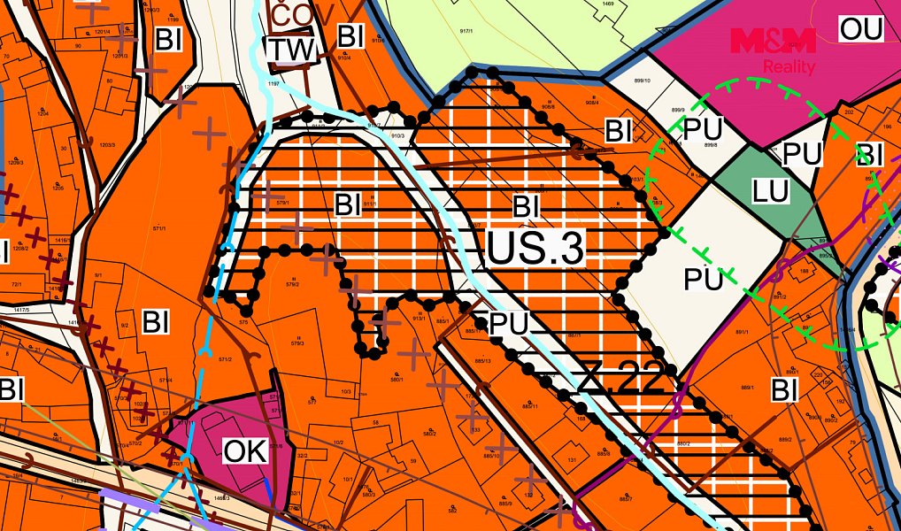Prodej stavebního pozemku 2 790 m², Milešov – náhled fotky 2