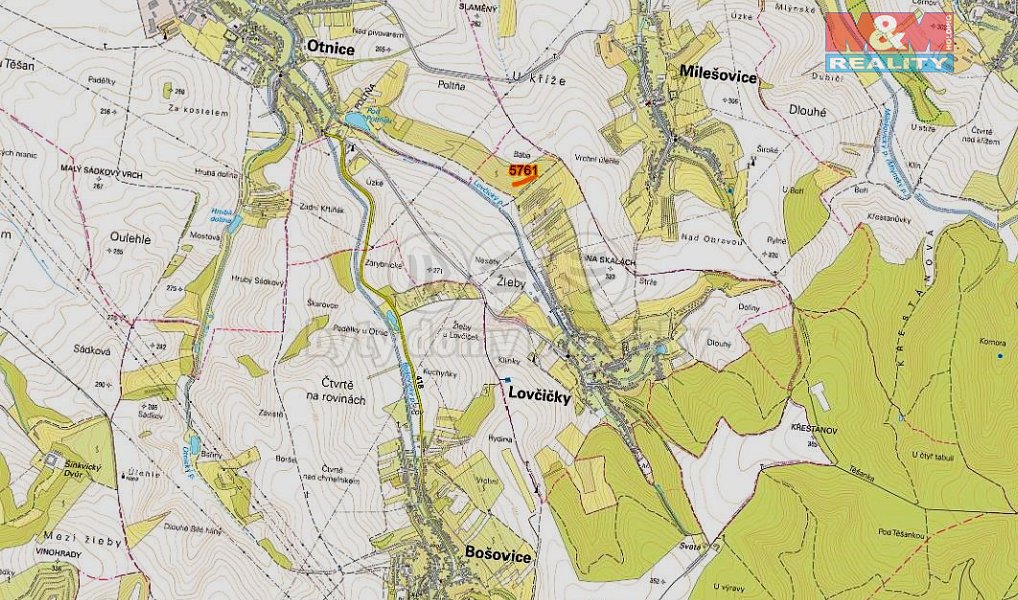 Prodej pole 1 954 m², Lovčičky – náhled fotky 4