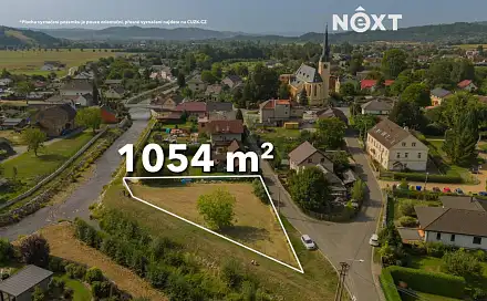 Prodej stavebního pozemku 1 054 m², Rapotín