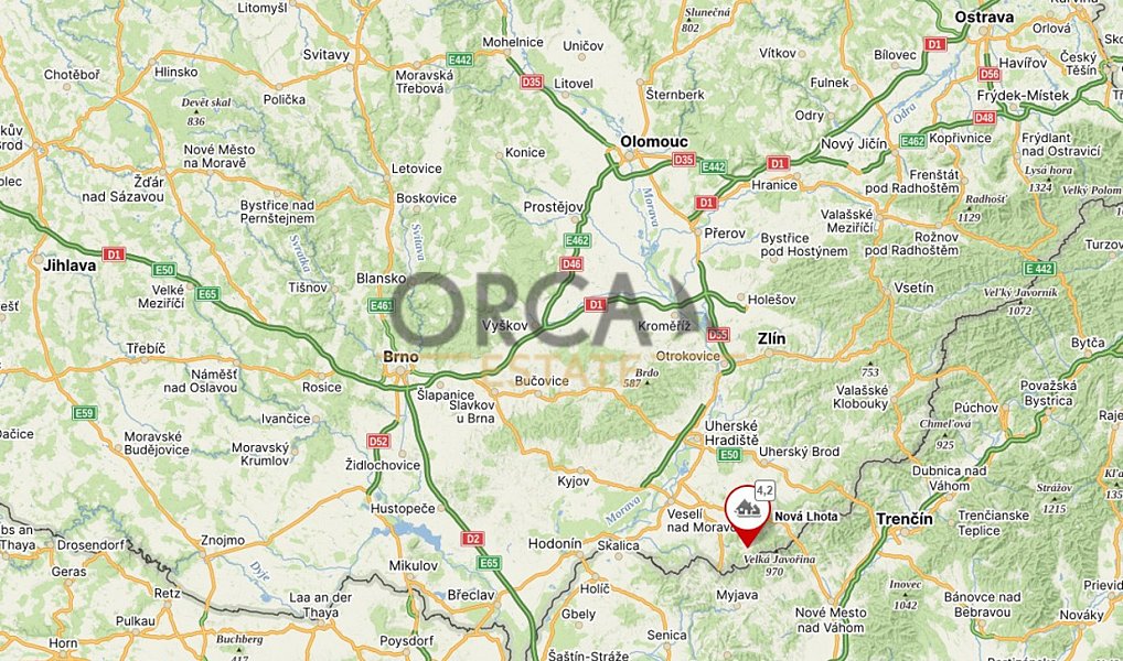 Prodej pole 1 216 m², Nová Lhota – náhled fotky 5