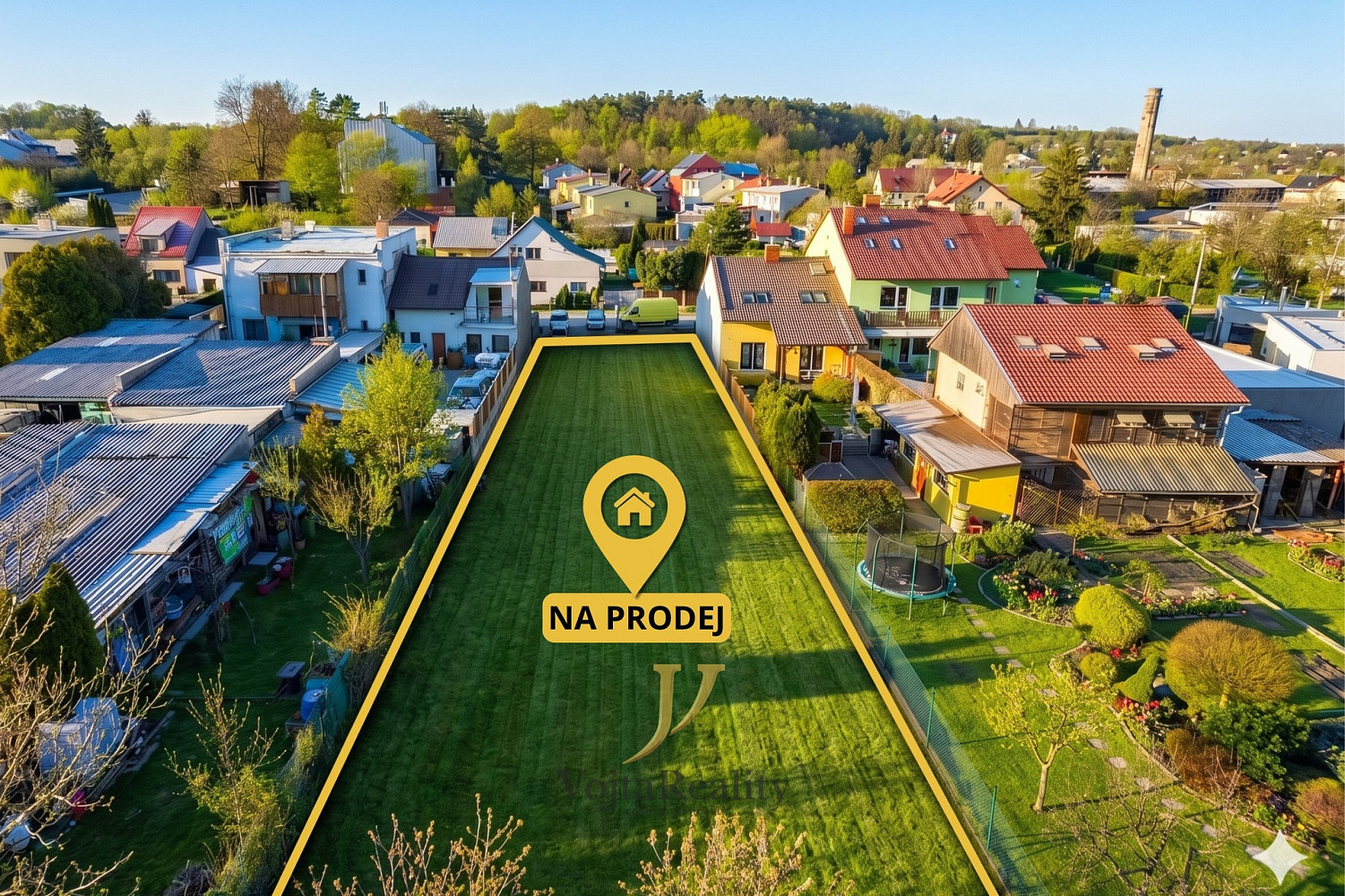 Prodej stavebního pozemku 1 172 m², Olomouc - Nemilany