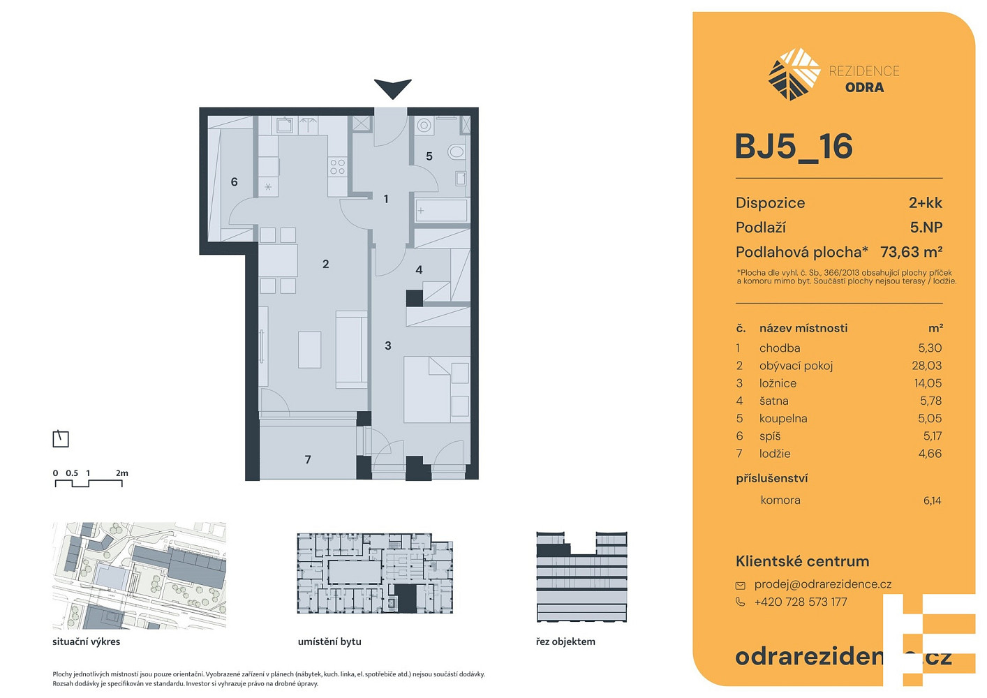 Prodej bytu 2+kk 74 m² - Widok 3