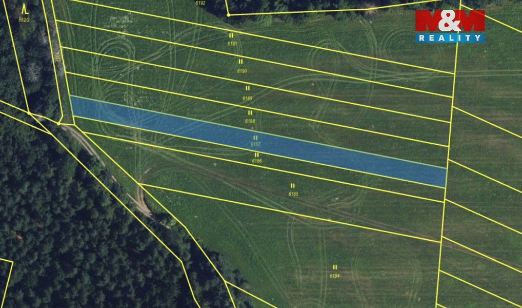 Prodej pole 39 421 m², Lysice – náhled fotky 6