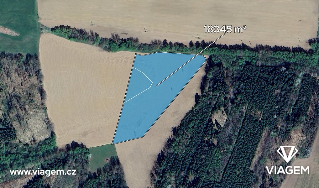 Prodej pole 3 057 m², Chotoviny – náhled fotky 2