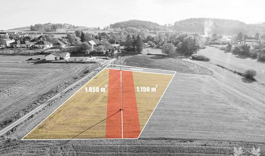 Prodej stavebního pozemku 1 850 m², Radomyšl – náhled fotky 2