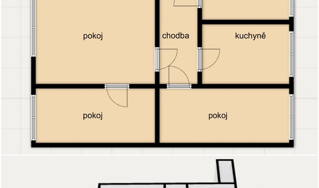Prodej bytu 3+1 55 m², Náchod – náhled fotky 8