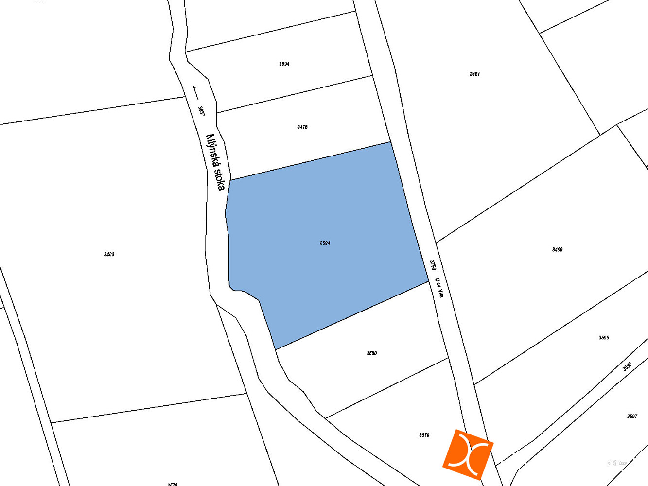 Prodej pole 631 m² – fotografie 2