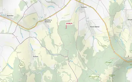 Dražba lesa 1 084 m², Slavkov