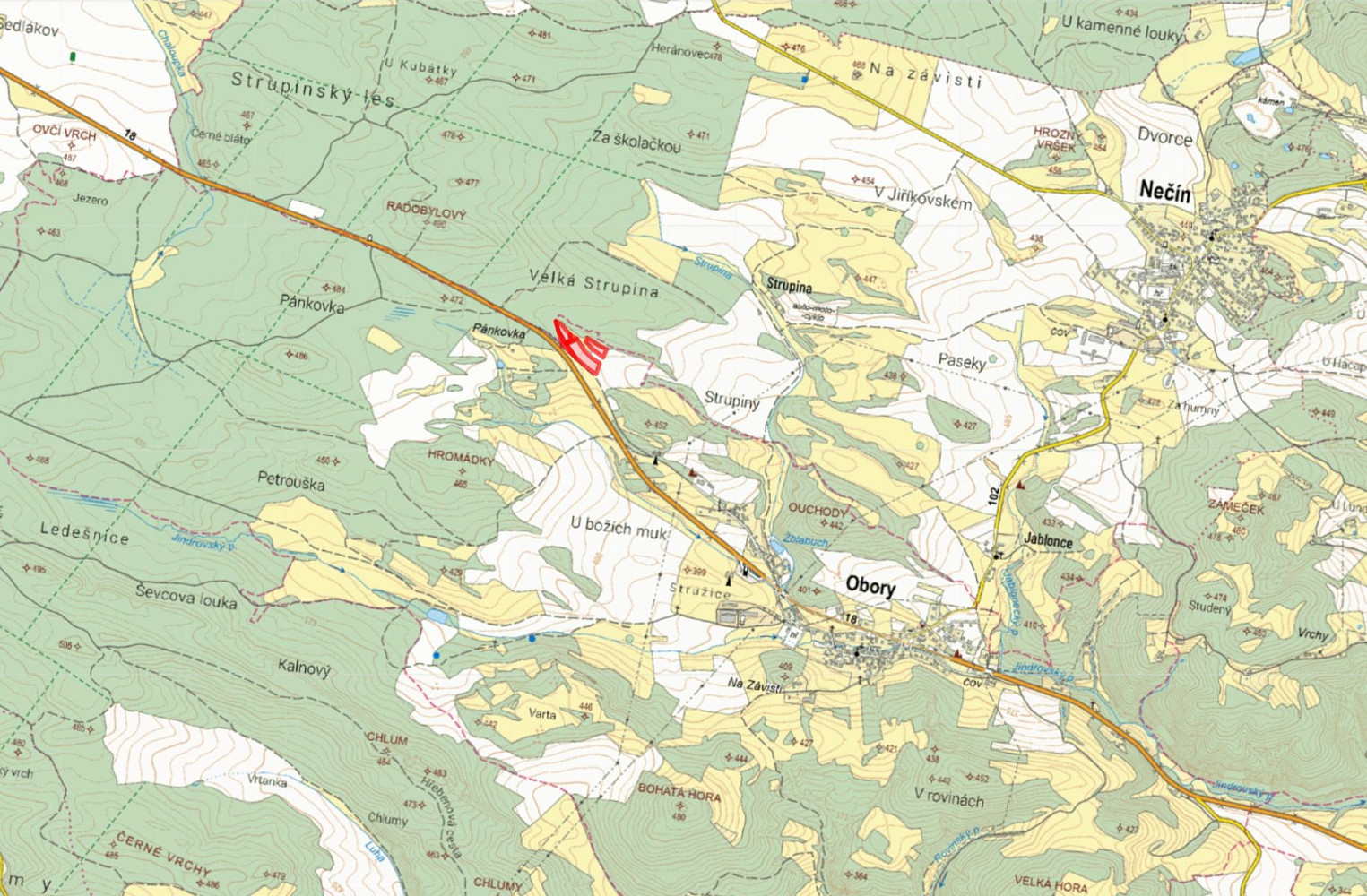 Prodej pole 8 445 m² — photo 2