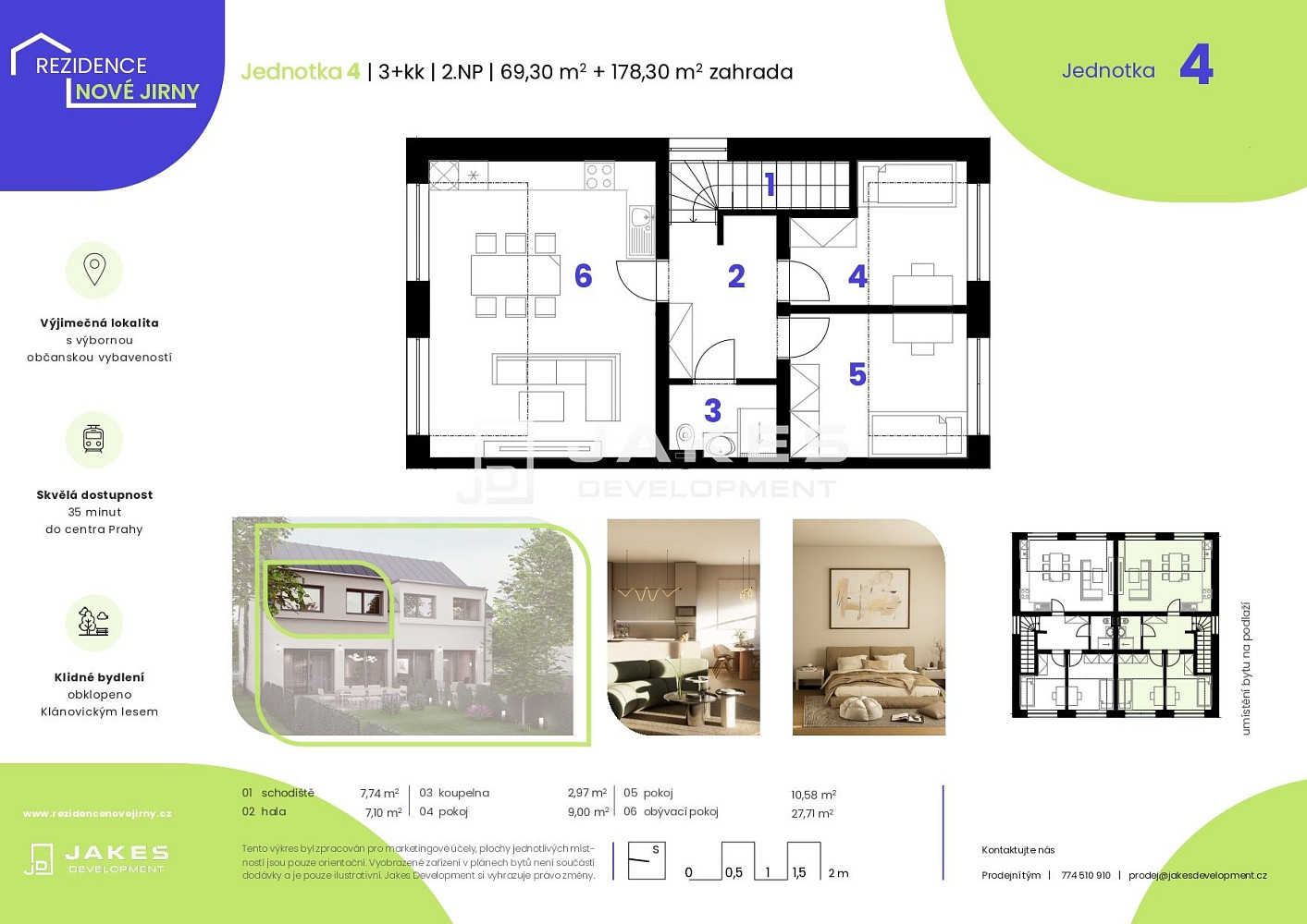 Prodej bytu 3+kk 69 m² - Widok 3