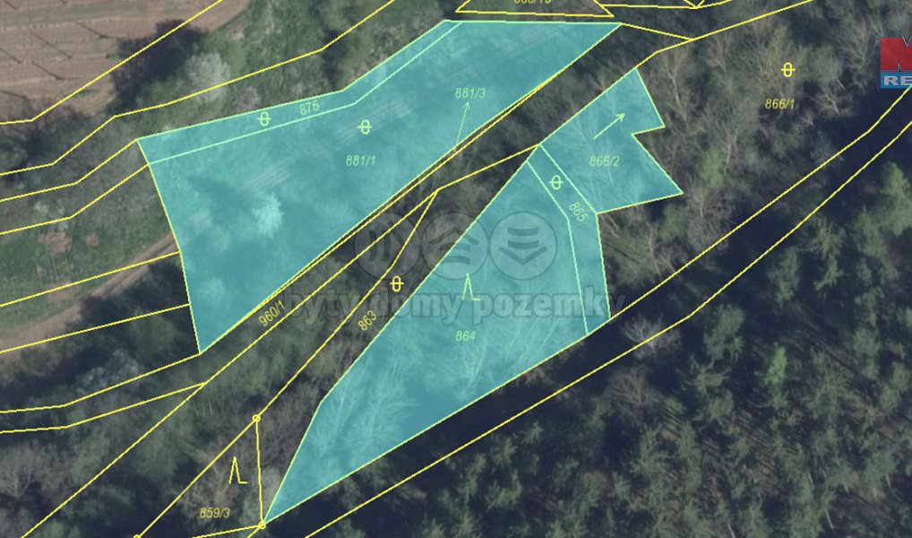 Prodej lesa 2 921 m², Tuchořice – náhled fotky 4