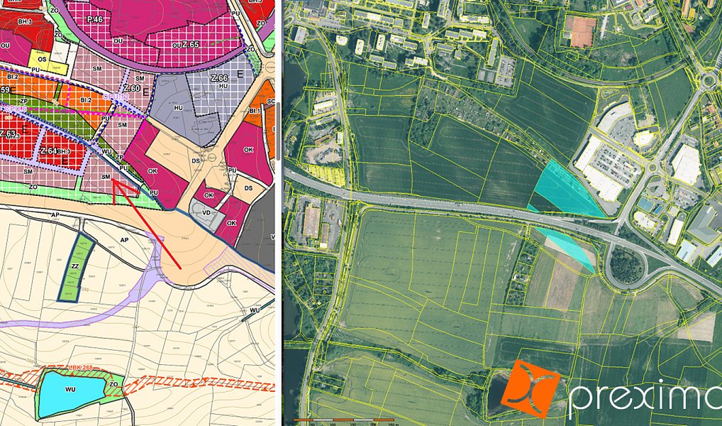 Prodej komerčního pozemku 4 124 m², Písek – náhled fotky 2