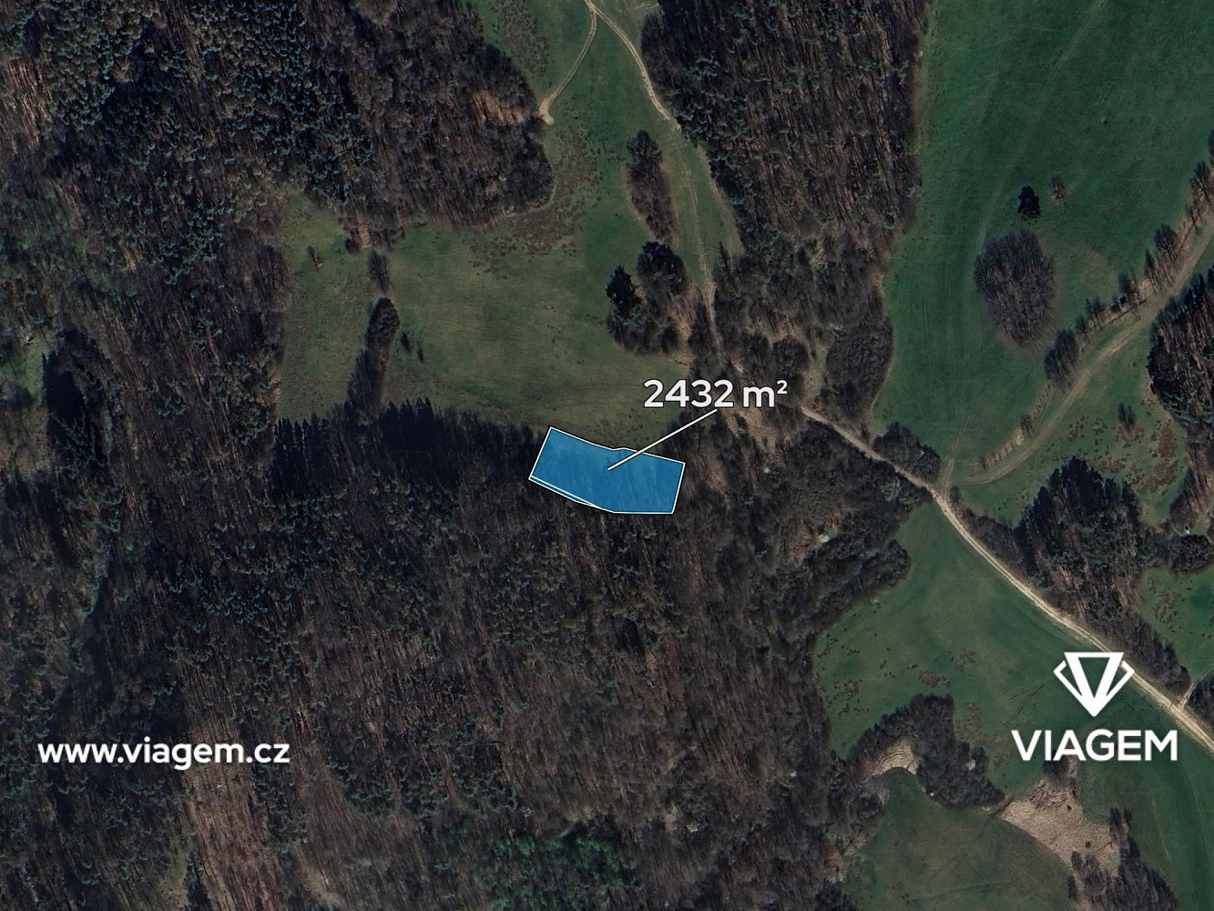 Prodej pole 405 m² – pohled 2